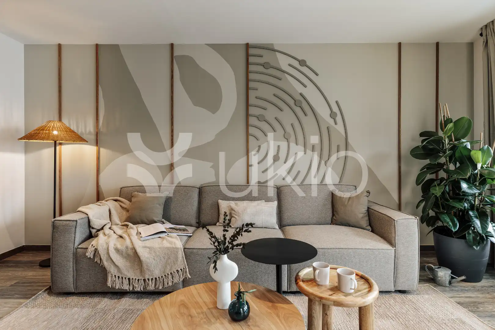 Sala de estar de Apartamento de alquiler en Barcelona con Aire acondicionado, Calefacción y Terraza