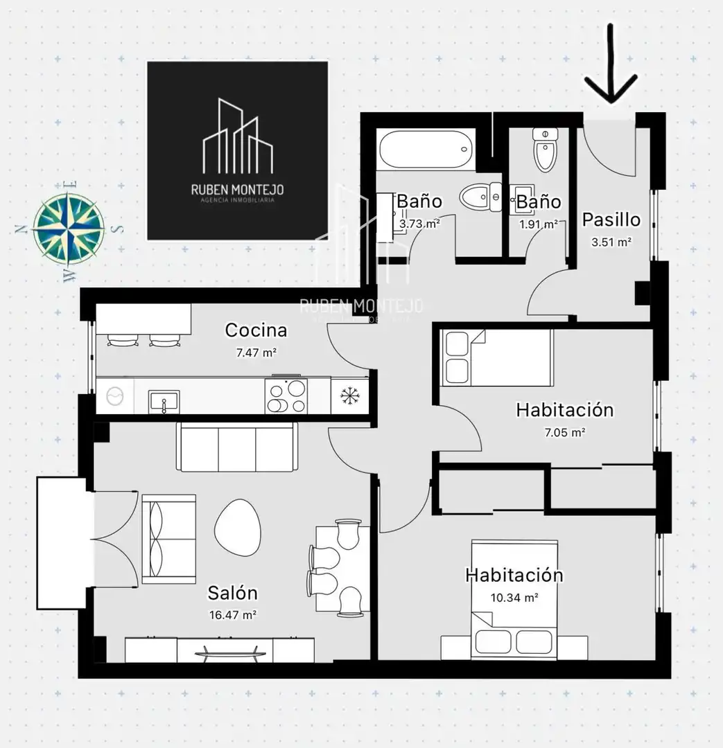 Piso en venta en Salamanca con Calefacción, Terraza y Amueblado