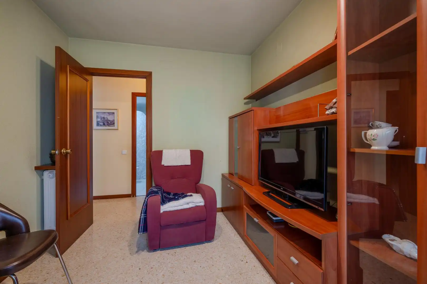 Sala d'estar de Apartament en venda en Girona amb Calefacció, Terrassa i Balcó
