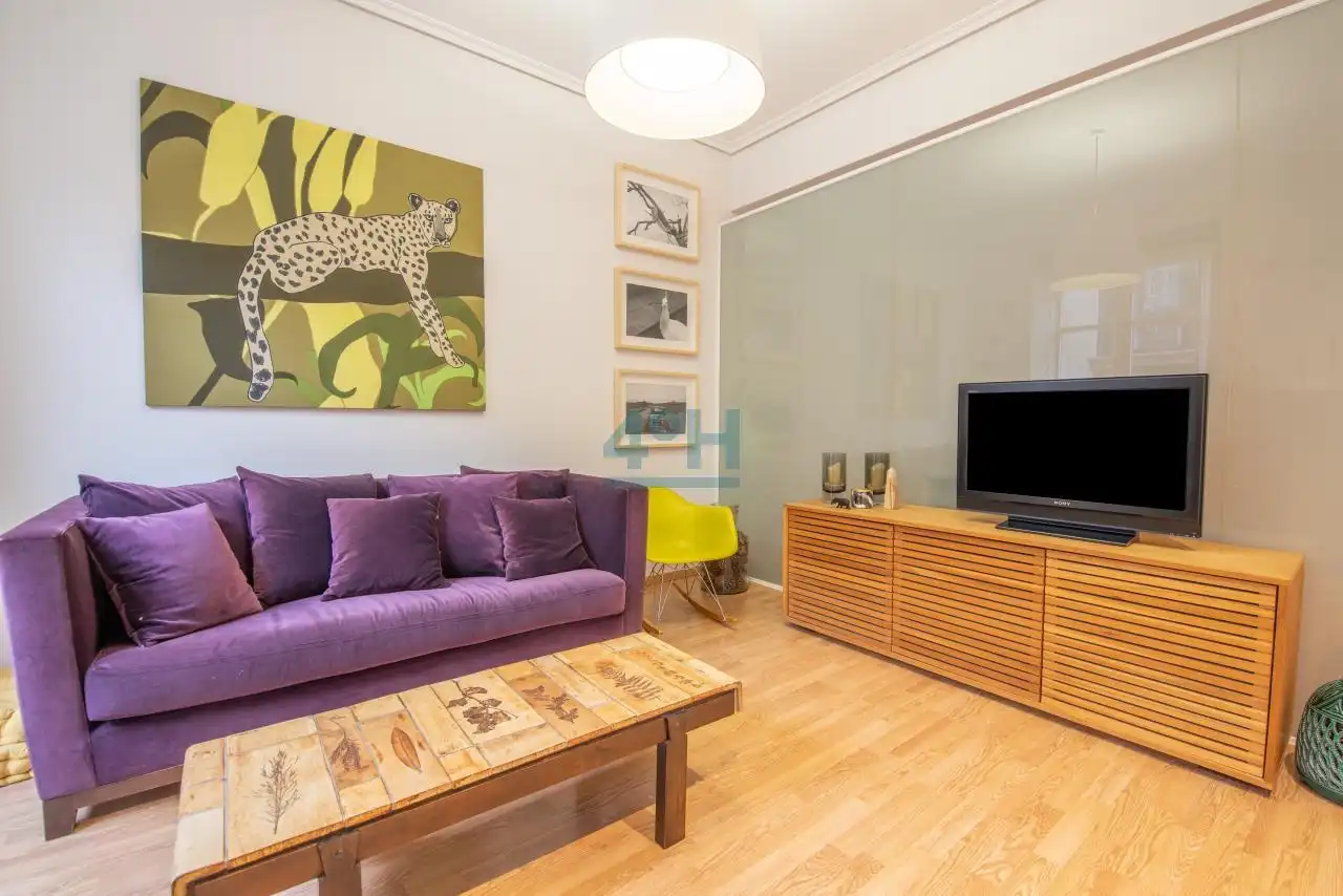 Living room of Apartments for rent in Ourense Capital   with Heating, Furnished and Balcony