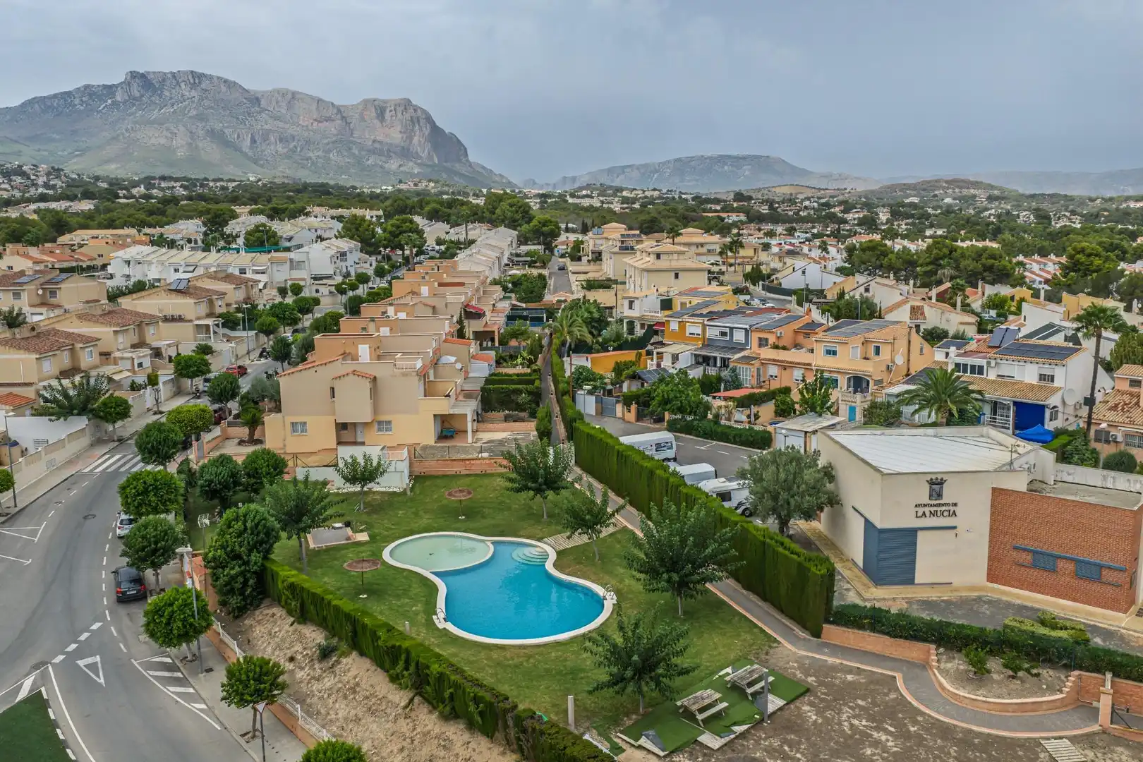 Exterior view of Detached homes for sale in La Nucia  with Air Conditioner, Heating and Private garden