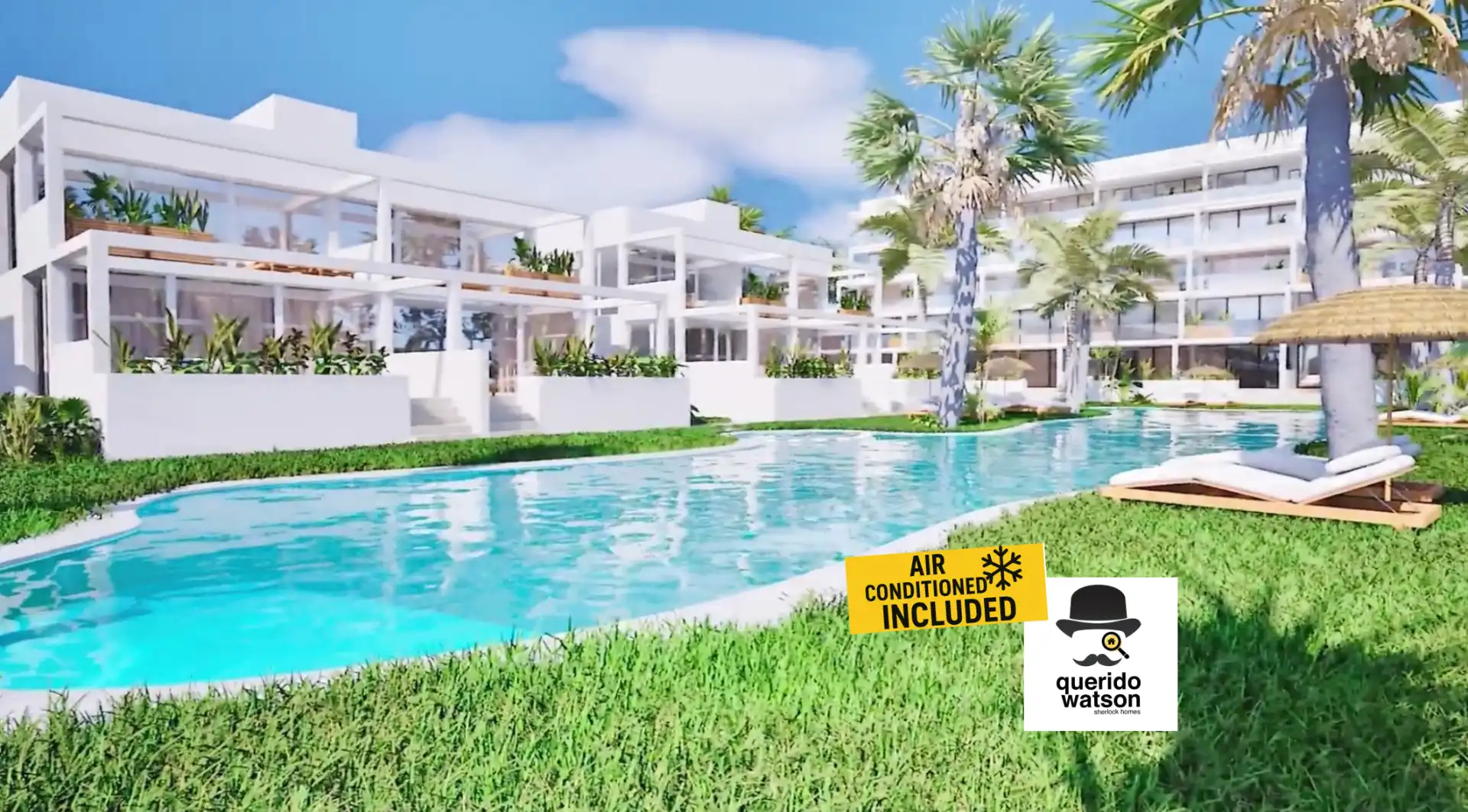 Swimming pool of Ground floor for sale in Cartagena  with Air Conditioner, Heating and Private garden
