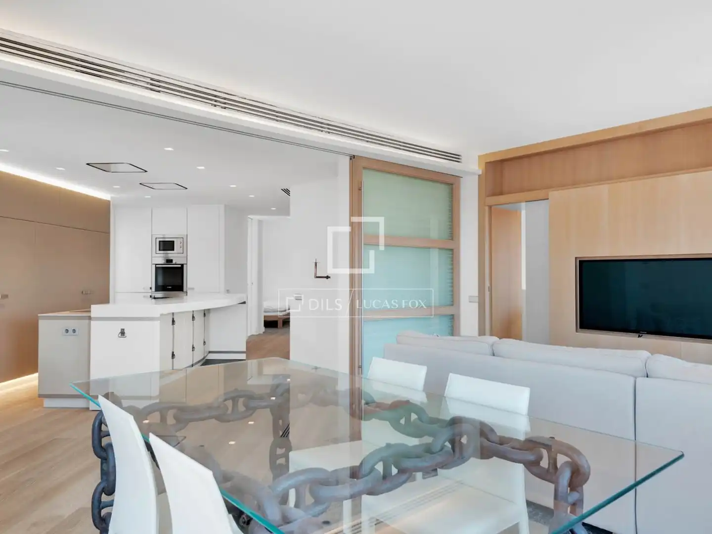 Dining room of Attic for sale in Barcelona  with Air Conditioner, Heating and Parquet flooring