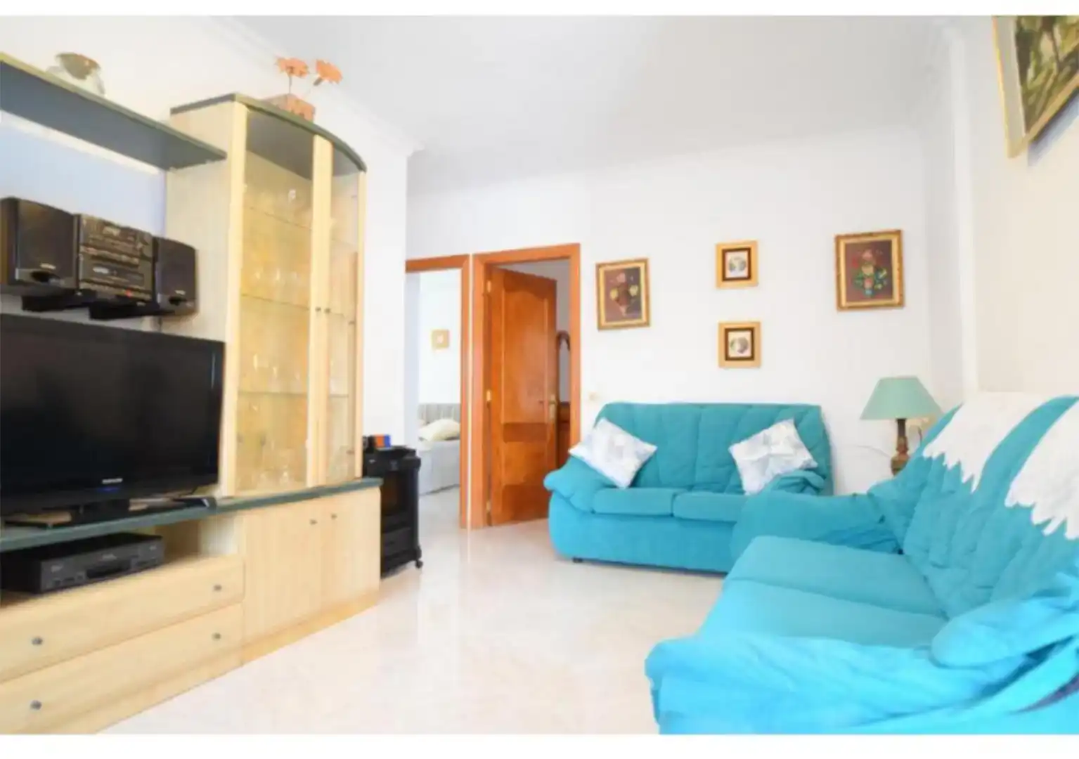 Sala d'estar de Apartament de lloguer en Santa Eulària des Riu