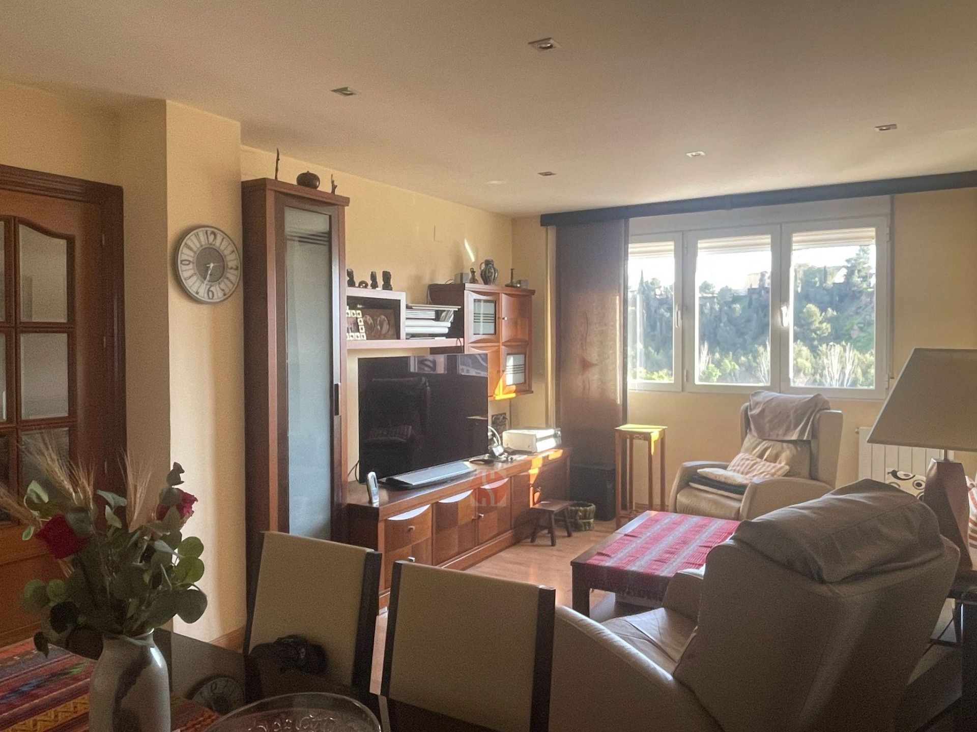 Living room of Flat for sale in  Granada Capital  with Air Conditioner, Heating and Parquet flooring