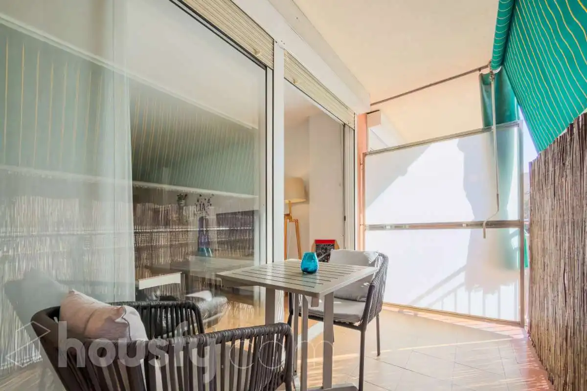 Balcony of Flat for sale in Barcelona  with Air Conditioner, Parquet flooring and Terrace