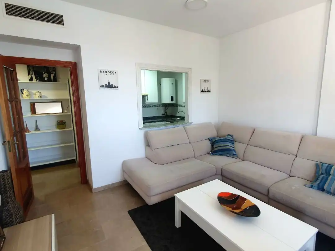 Living room of Flat for rent in Benalmádena  with Air Conditioner, Heating and Terrace