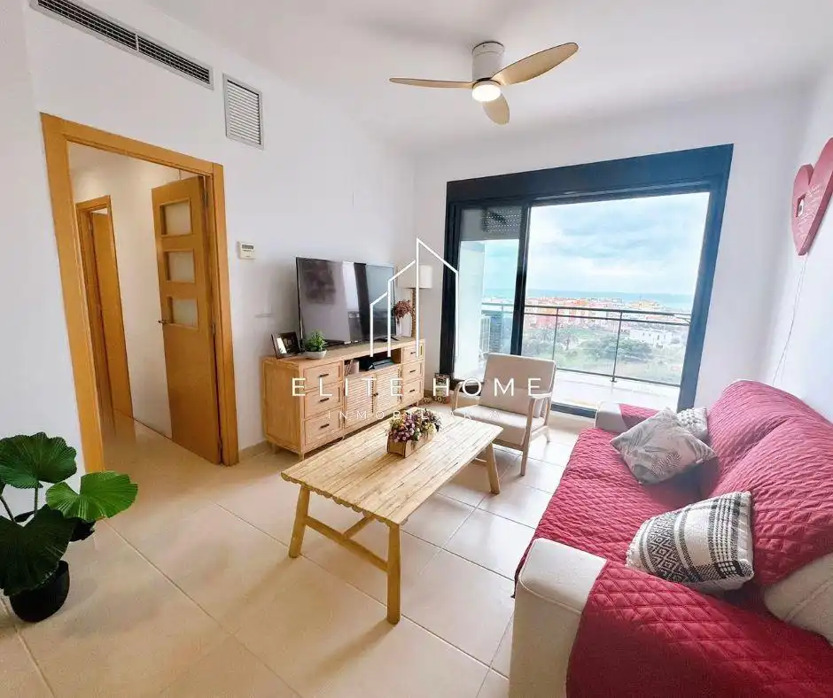 Sala de estar de Piso en venta en Moncofa con Amueblado y Piscina comunitaria