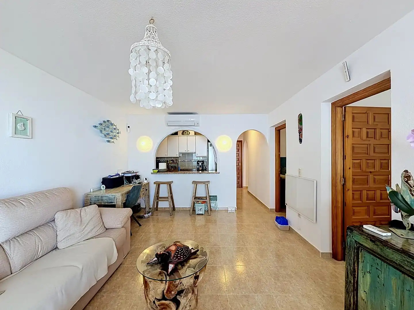 Sala de estar de Apartamento en venta en Benitachell / El Poble Nou de Benitatxell con Aire acondicionado, Calefacción y Terraza