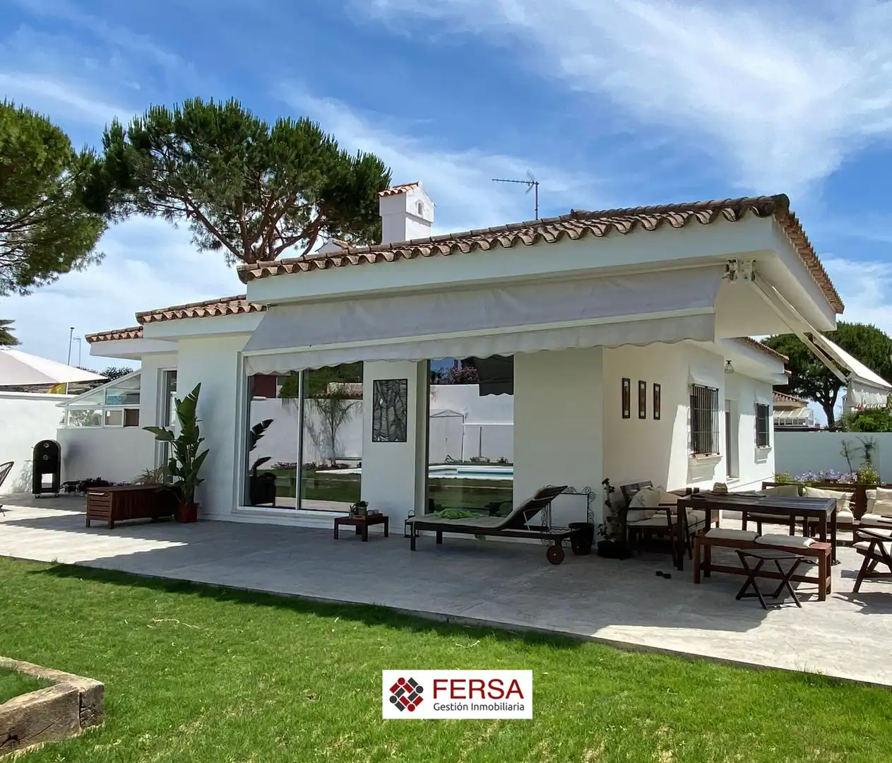 Terrace of Houses for sale in El Puerto de Santa María  with Air Conditioner, Heating and Private garden
