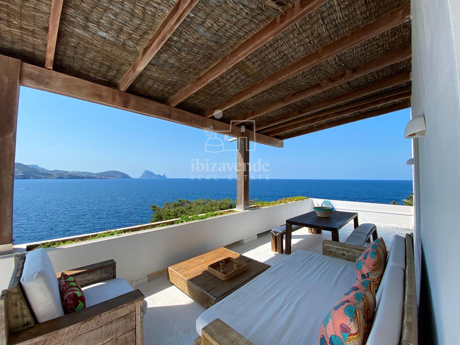 Terrace of Flat to rent in Sant Josep de sa Talaia  with Air Conditioner, Terrace and Swimming Pool