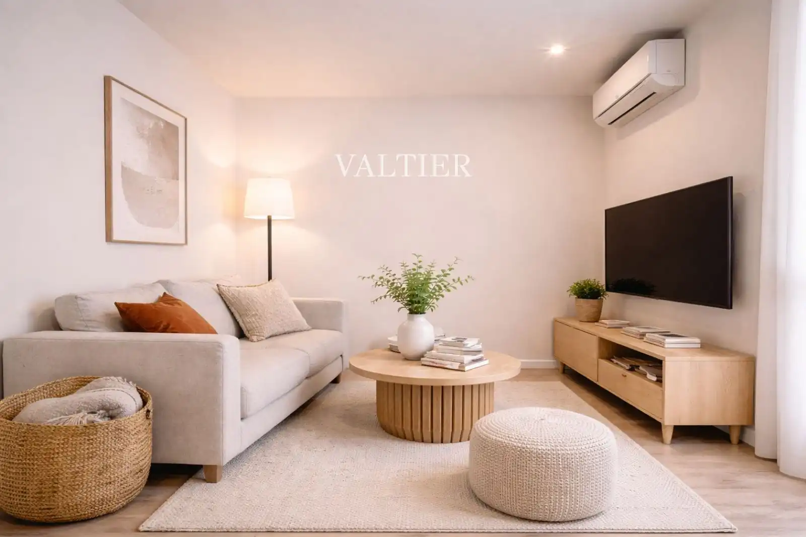 Living room of Flat for rent in  Madrid Capital  with Air Conditioner and Furnished