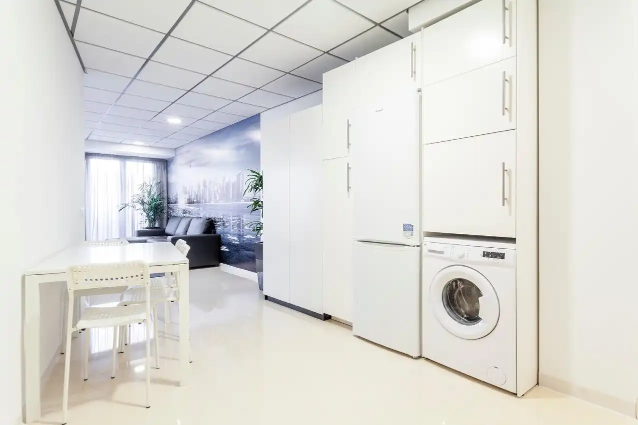 Cocina de Apartamento de alquiler en Valencia con Aire acondicionado, Calefacción y Amueblado