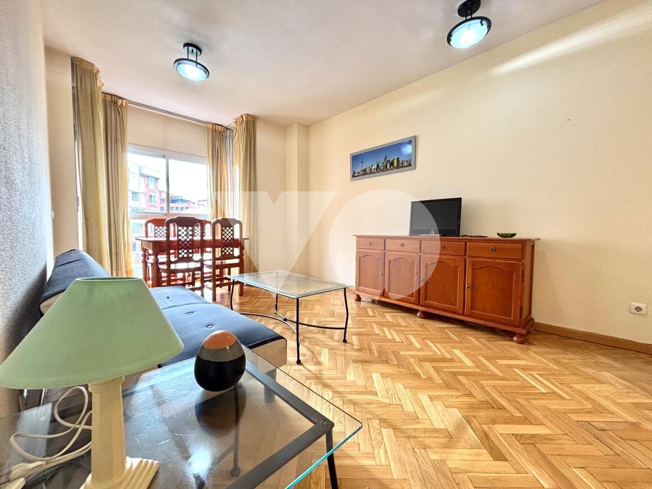 Living room of Apartment to rent in  Madrid Capital  with Air Conditioner, Heating and Parquet flooring