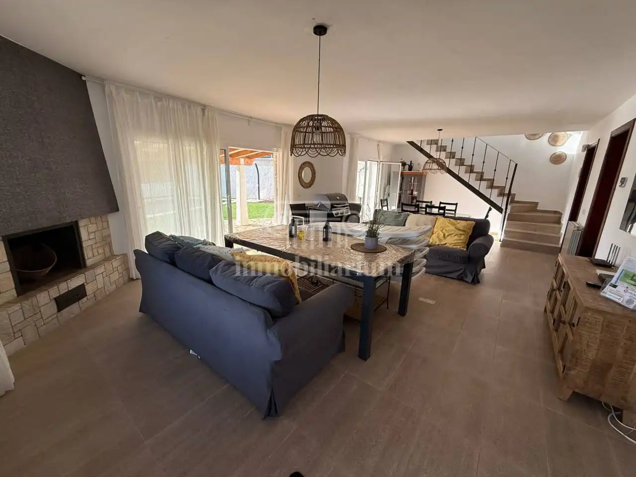 Sala d'estar de Casa o xalet en venda en Lloret de Mar amb Calefacció, Jardí privat i Terrassa
