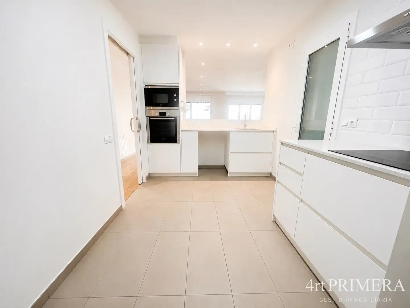 Küche von Wohnung zum Verkauf in Granollers mit Heizung, Parkett und Ofen