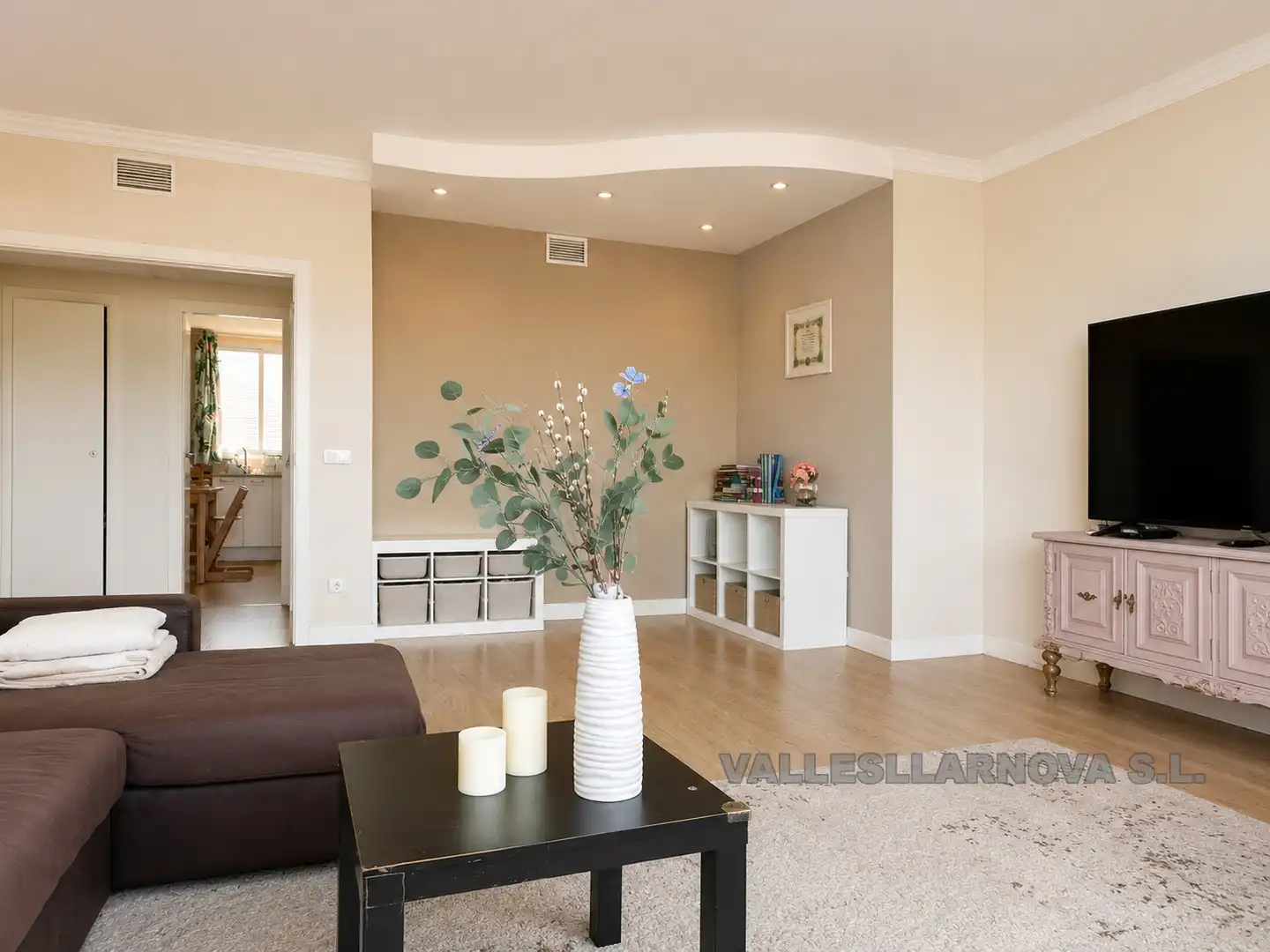 Sala de estar de Piso en venta en Mollet del Vallès con Calefacción, Parquet y Terraza