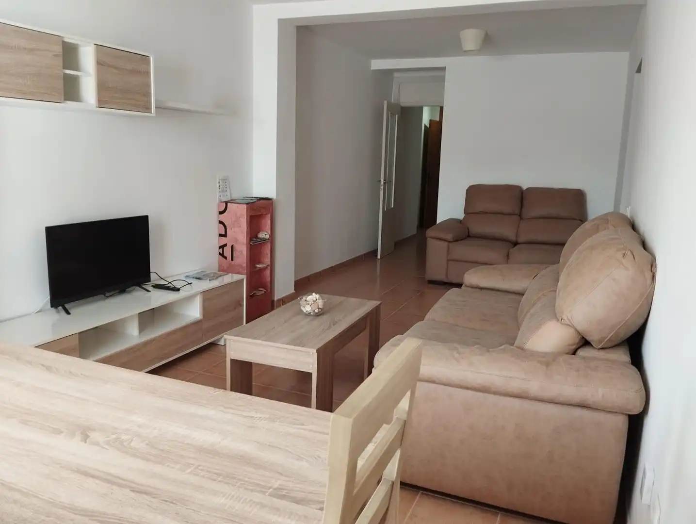 Sala de estar de Apartamento de alquiler en Chiclana de la Frontera con Aire acondicionado y Amueblado