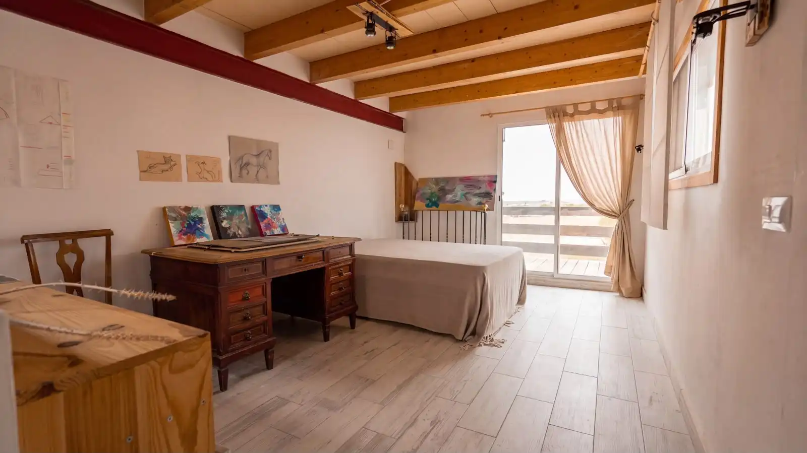 Schlafzimmer von Haus oder Chalet zum Verkauf in Pego mit Klimaanlage, Heizung und Terrasse
