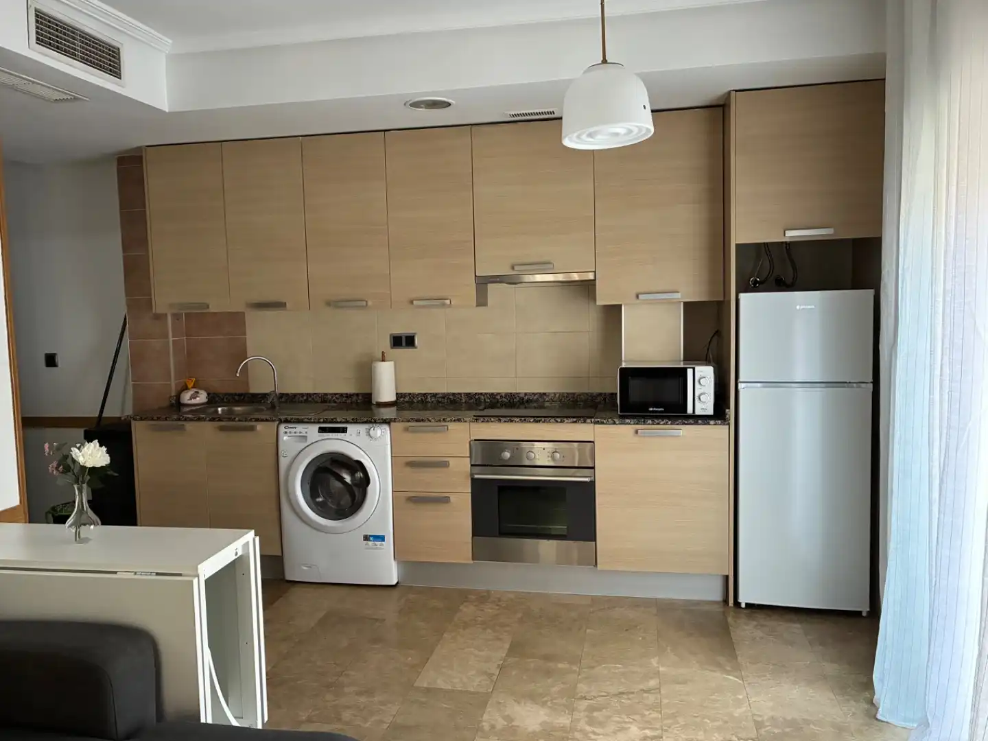 Cocina de Apartamento de alquiler en Murcia con Aire acondicionado, Calefacción y Amueblado