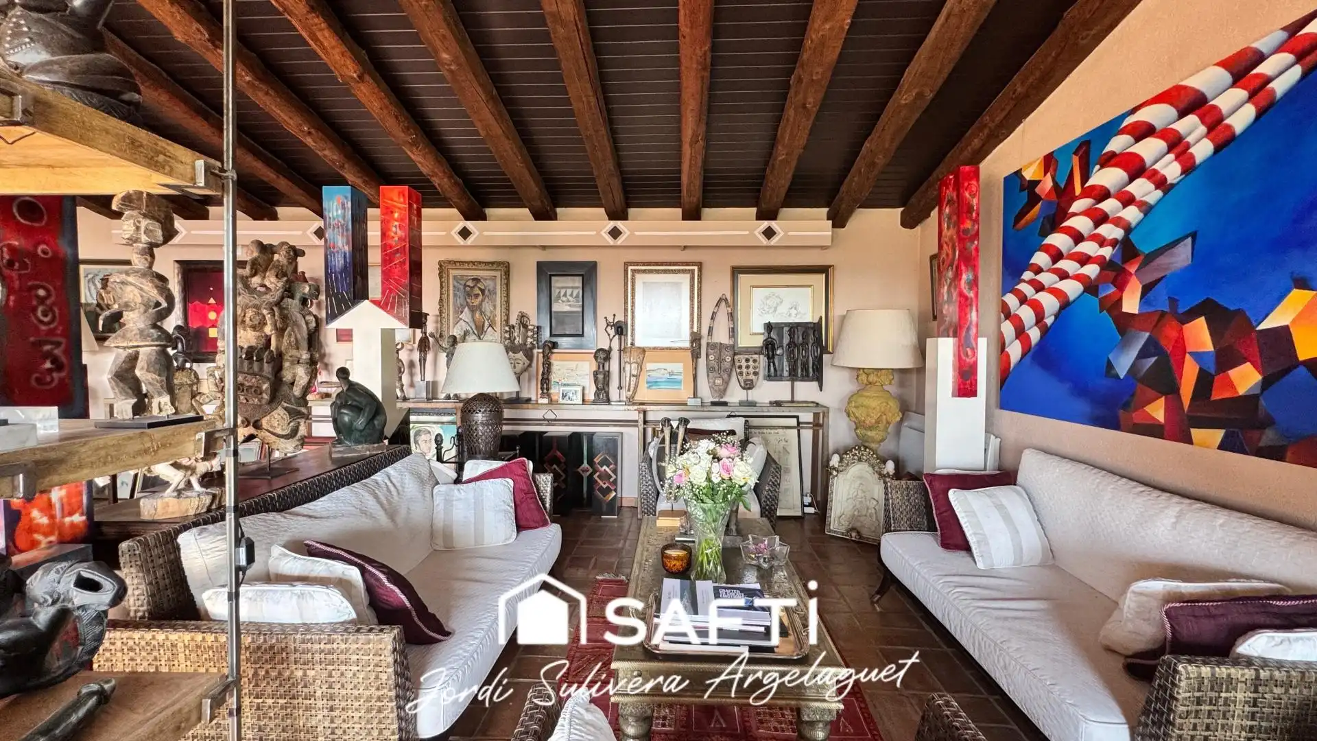 Living room of Detached homes for sale in Cantallops  with Heating, Terrace and Swimming Pool