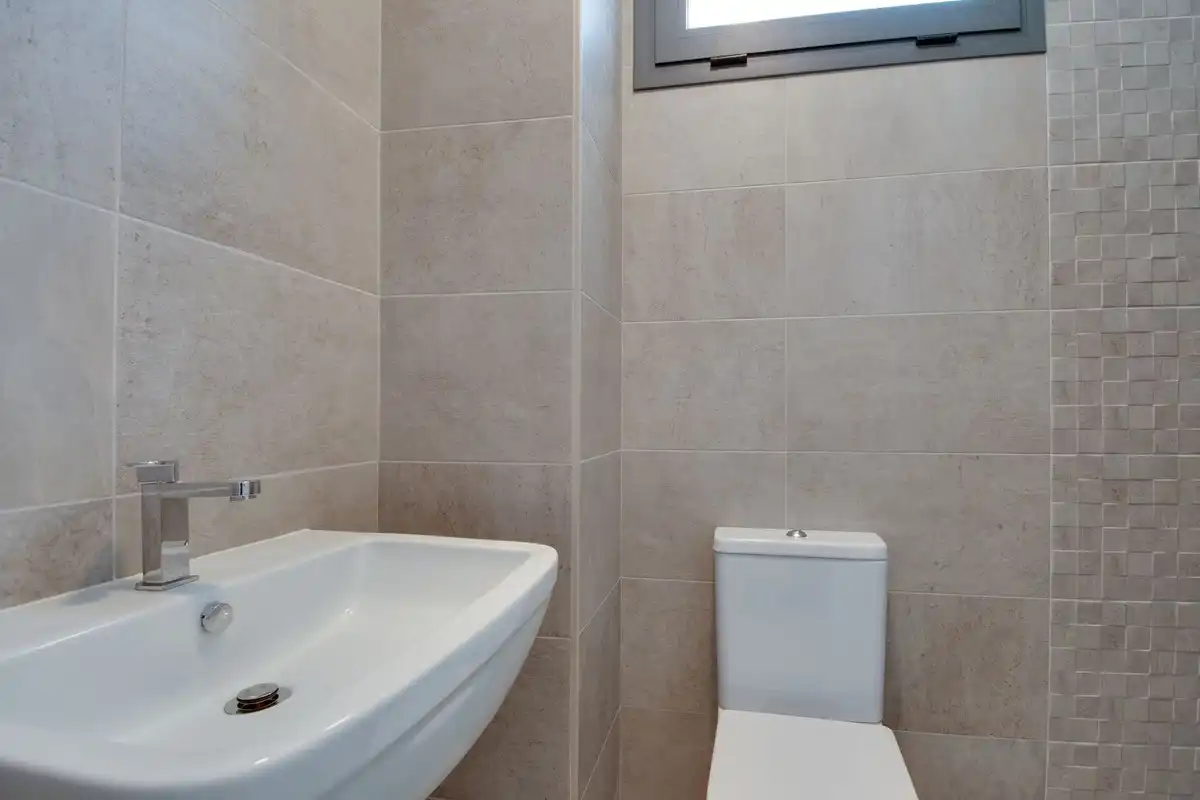 Bany de Casa o xalet en venda en Manilva amb Aire condicionat, Jardí privat i Terrassa