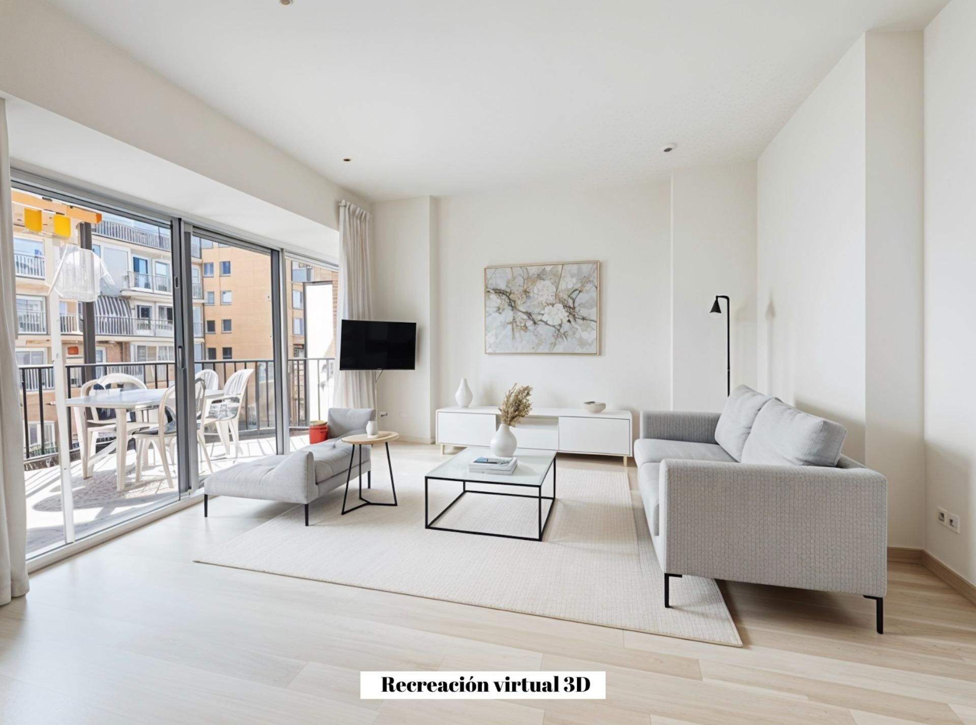 Sala d'estar de Pis en venda en Gandia amb Calefacció, Terrassa i Balcó