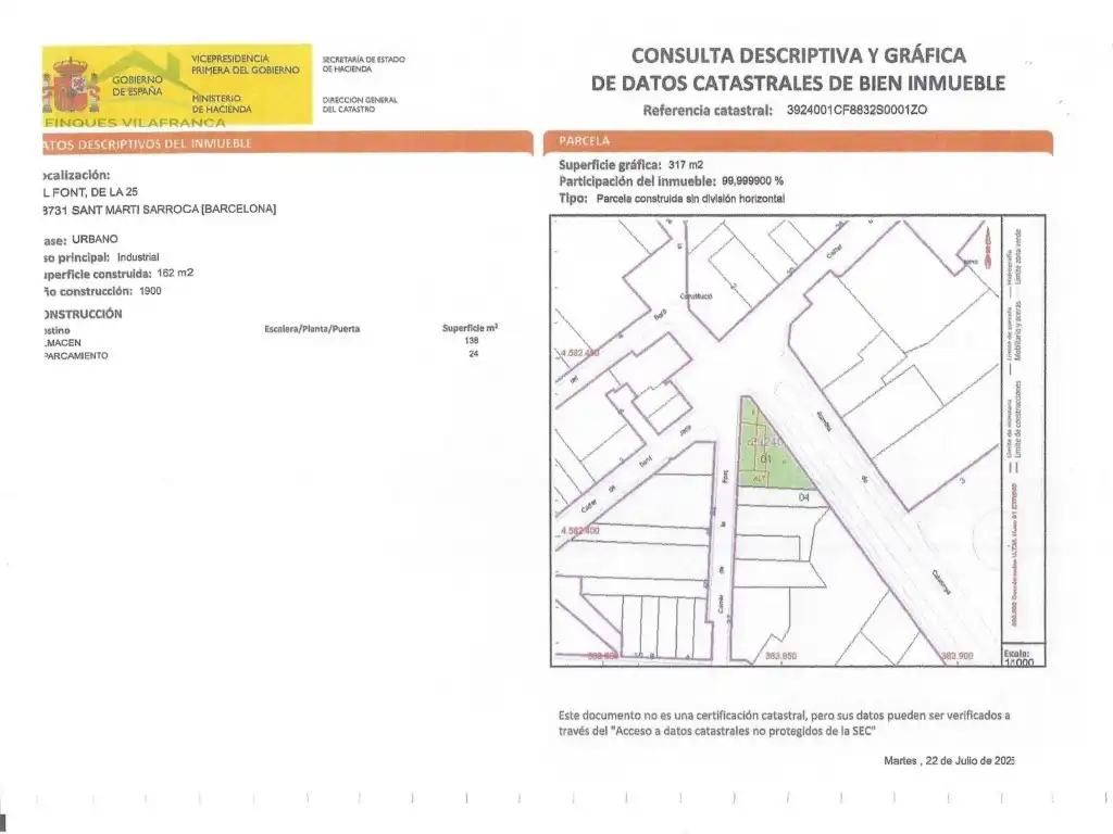 Terreny residencial en venda a Sant Martí Sarroca, imagen 2