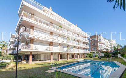 Exterior view of Flat for sale in Sitges  with Air Conditioner, Heating and Terrace