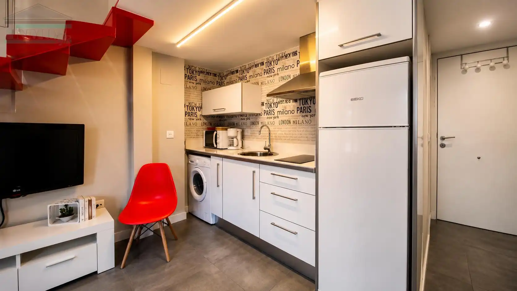 Kitchen of Duplexes for rent in Granada  with Air Conditioner, Furnished and Washing machine