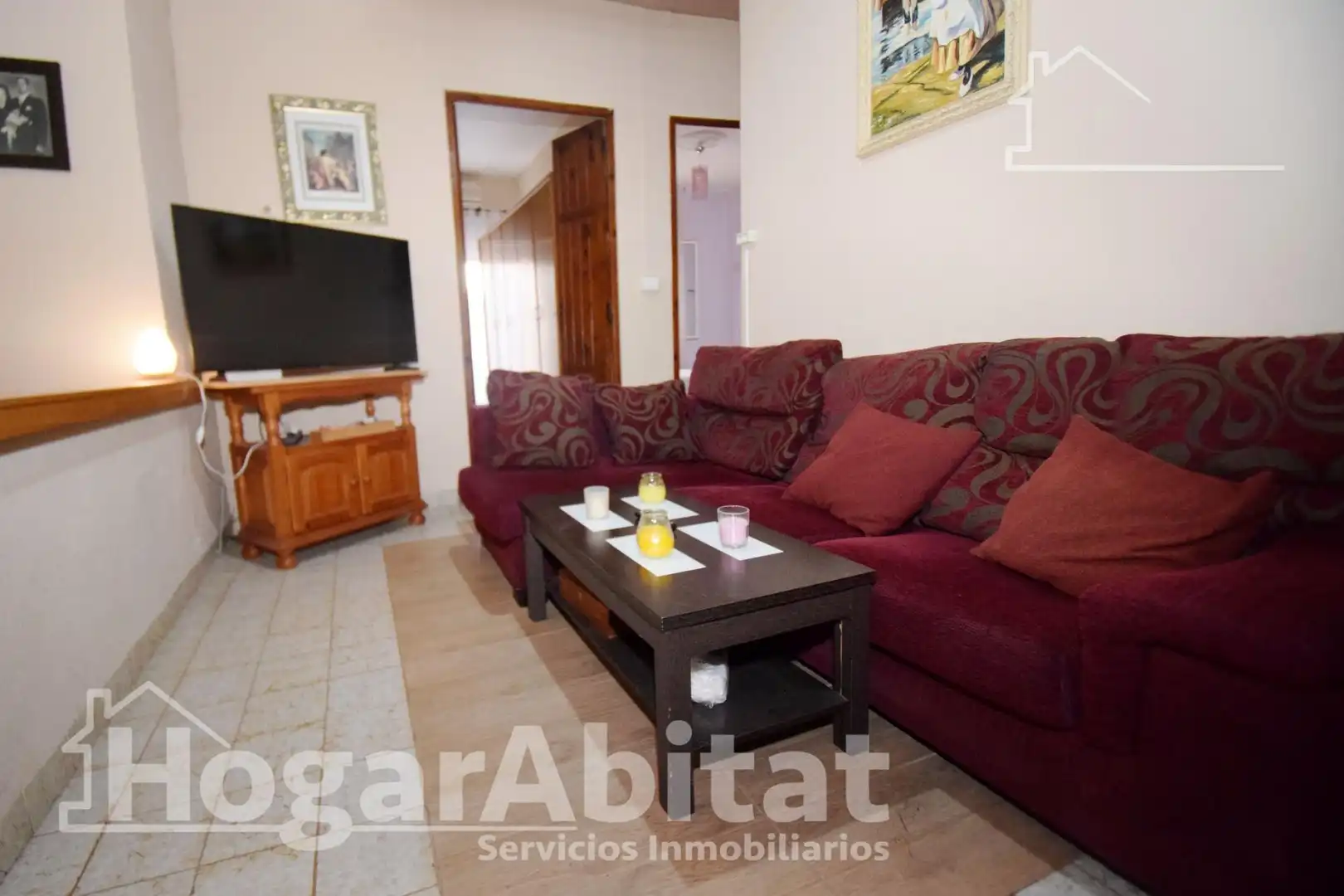 Wohnzimmer von Haus oder Chalet zum Verkauf in Burriana / Borriana mit Heizung, Terrasse und Möbliert