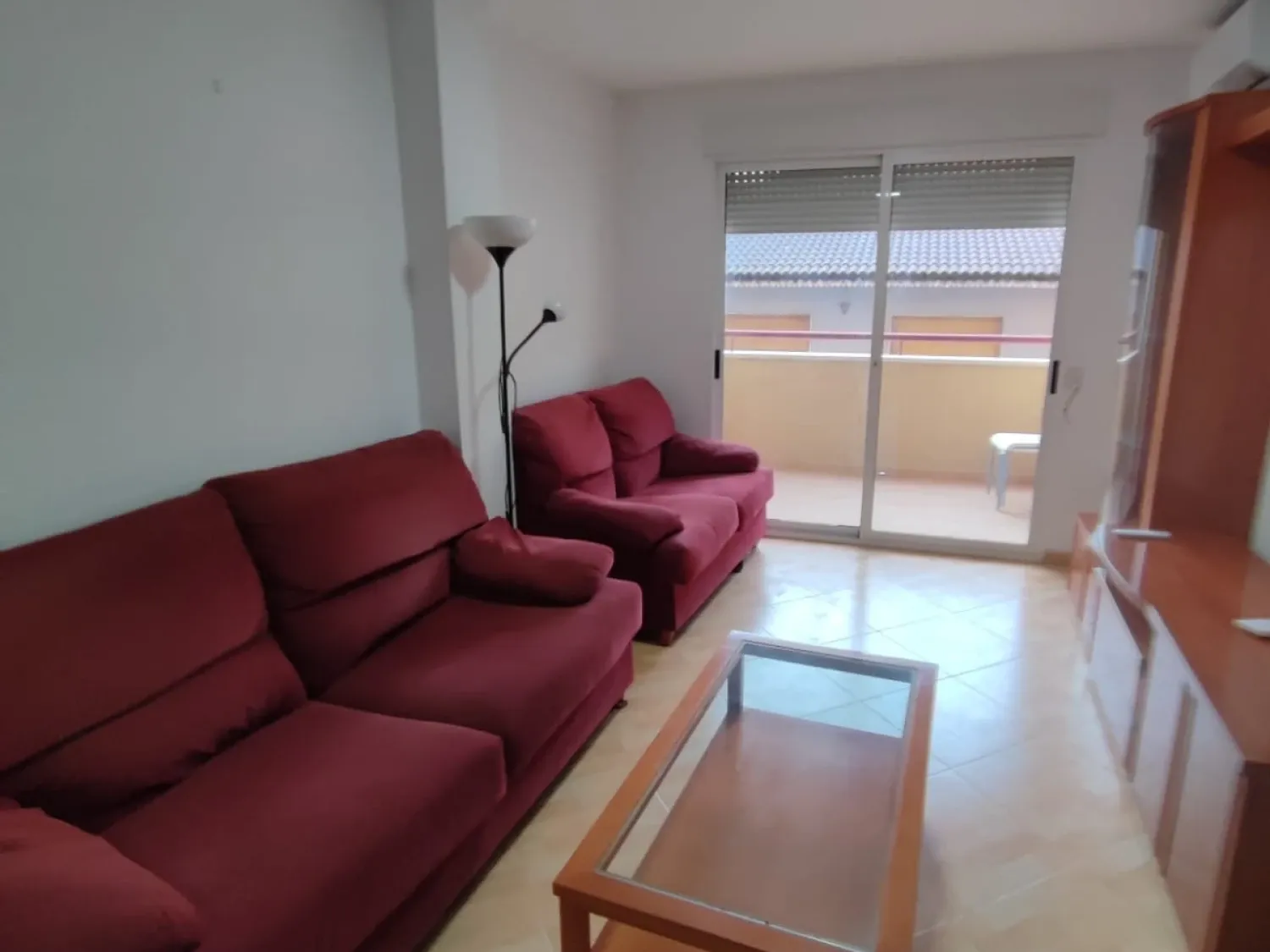 Sala de estar de Piso de alquiler en  Murcia Capital con Aire acondicionado, Calefacción y Amueblado