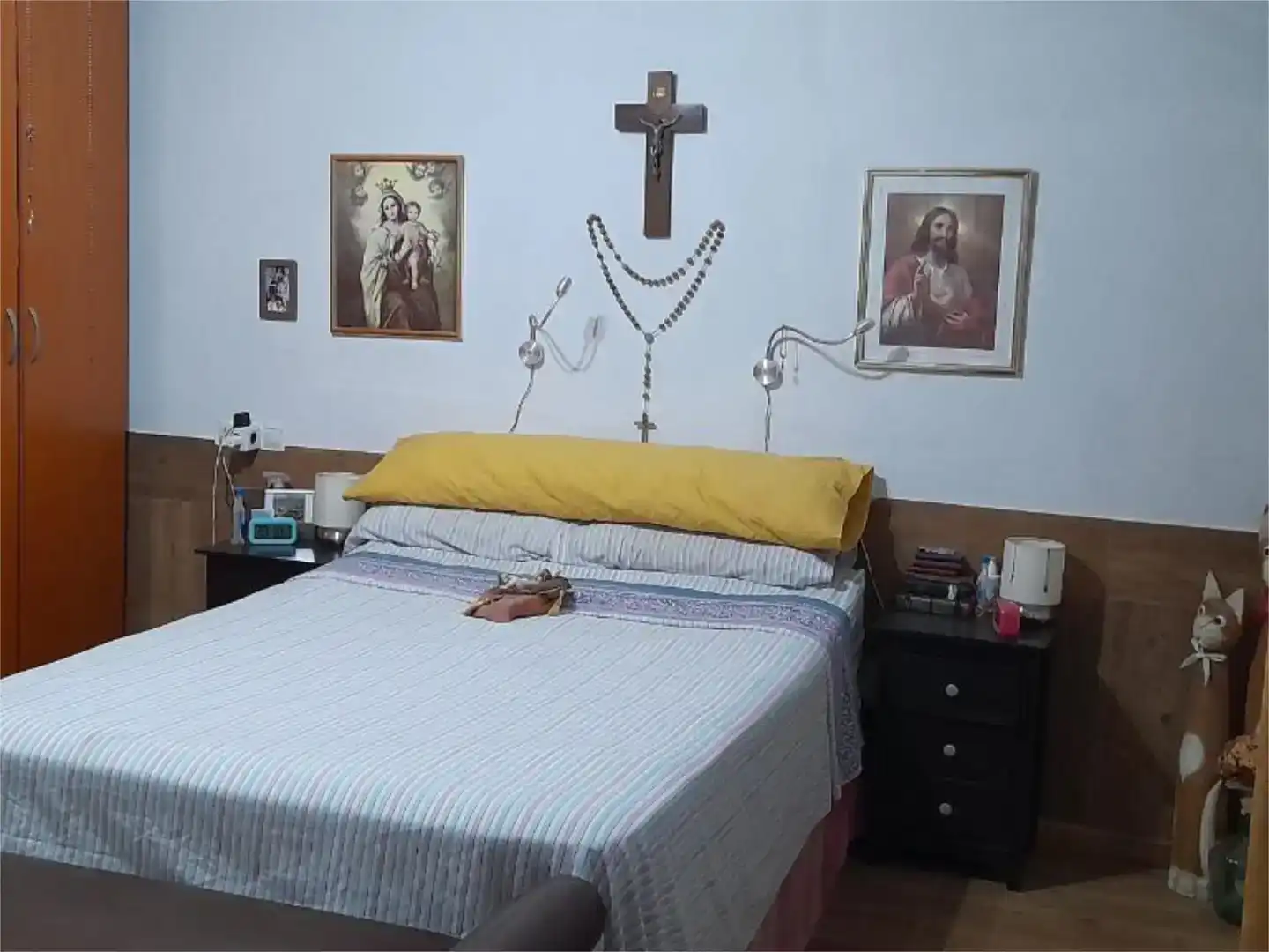 Bedroom of Flat for sale in Llombai  with Air Conditioner, Private garden and Storage room