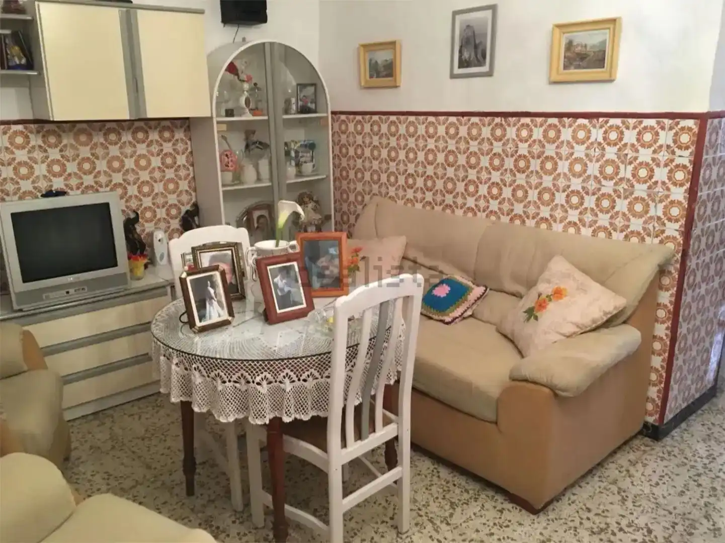 Sala d'estar de Pis en venda en Niebla amb Jardí privat, Traster i Moblat