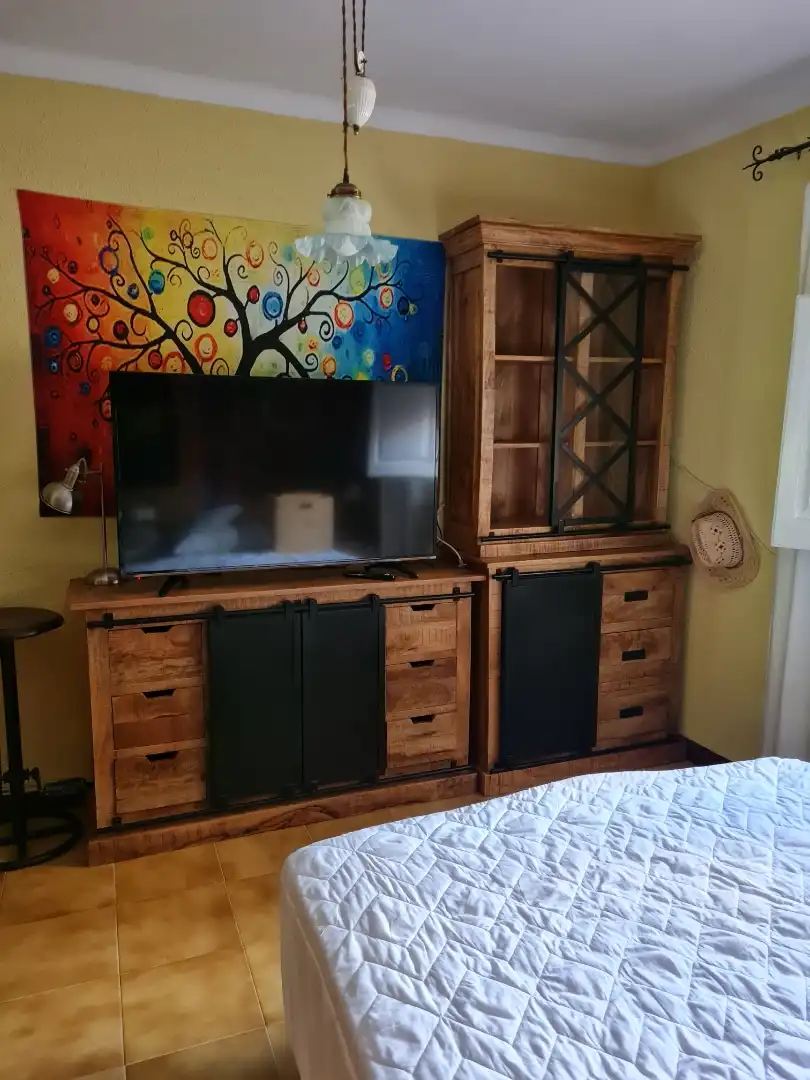 Sala de estar de Dúplex para compartir en Vilaverd con Aire acondicionado, Terraza y Amueblado