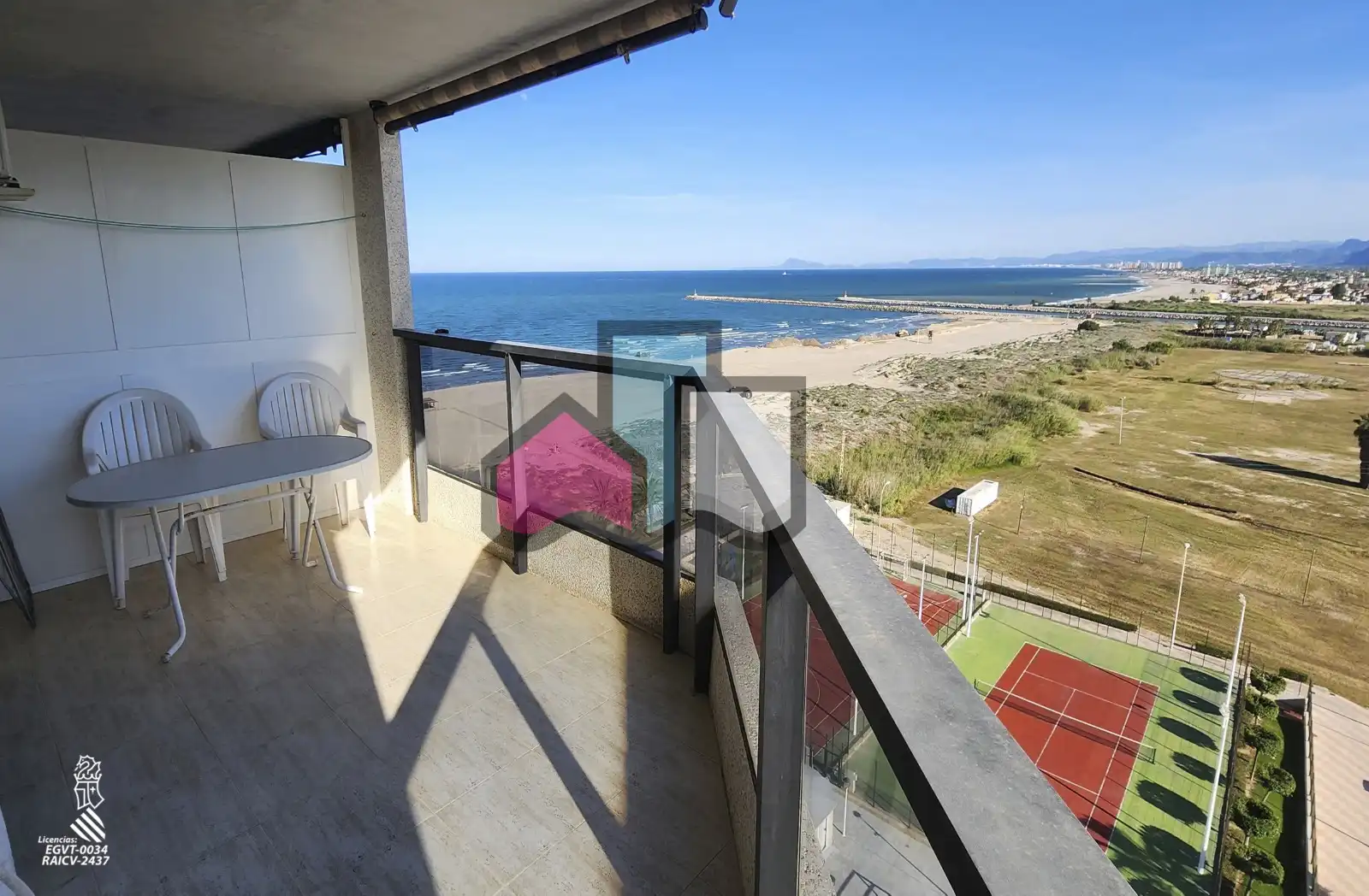 Terraza de Apartamento en venta en Cullera con Aire acondicionado, Terraza y Amueblado