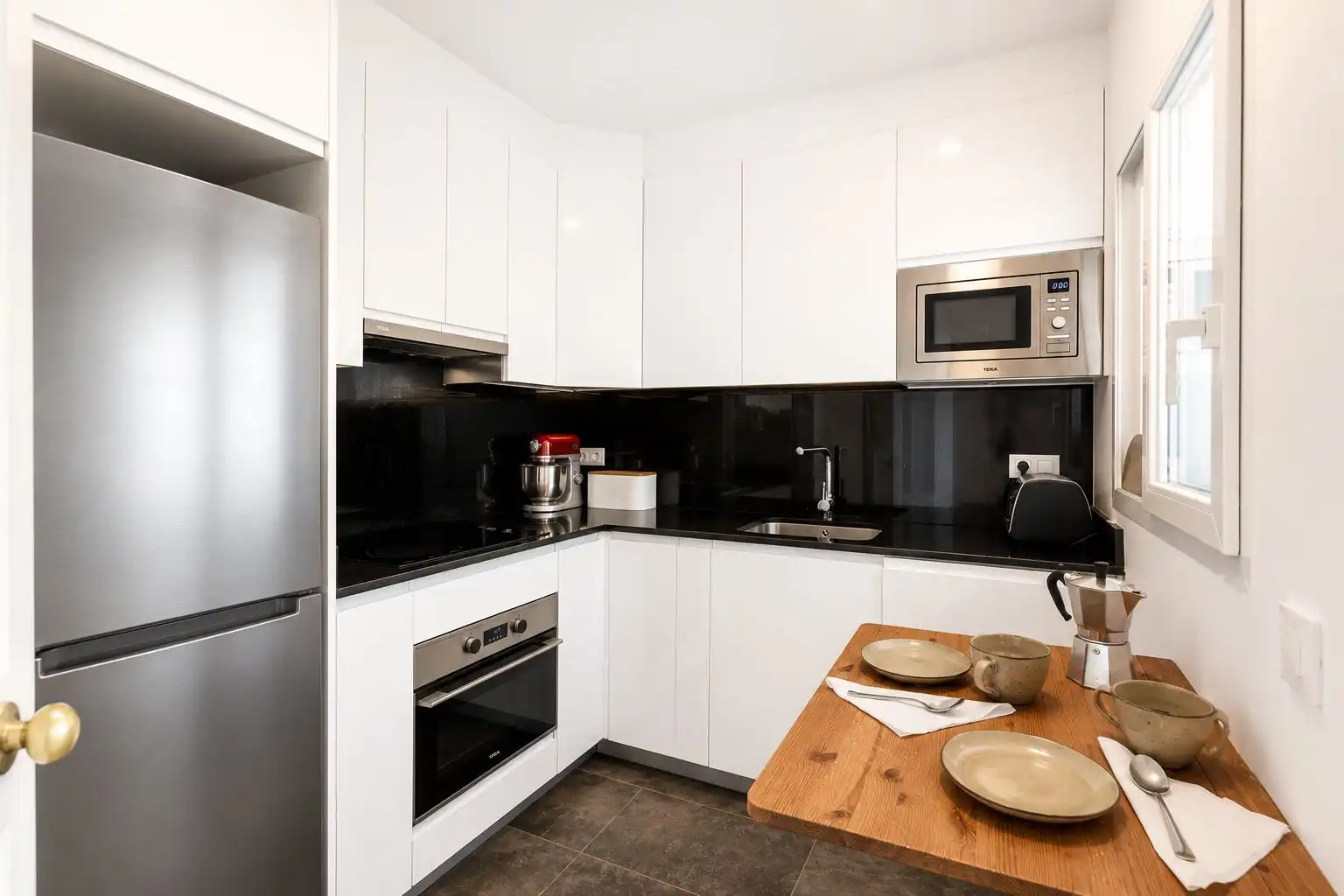 Kitchen of Apartments for sale in Jávea / Xàbia  with Air Conditioner, Furnished and Balcony
