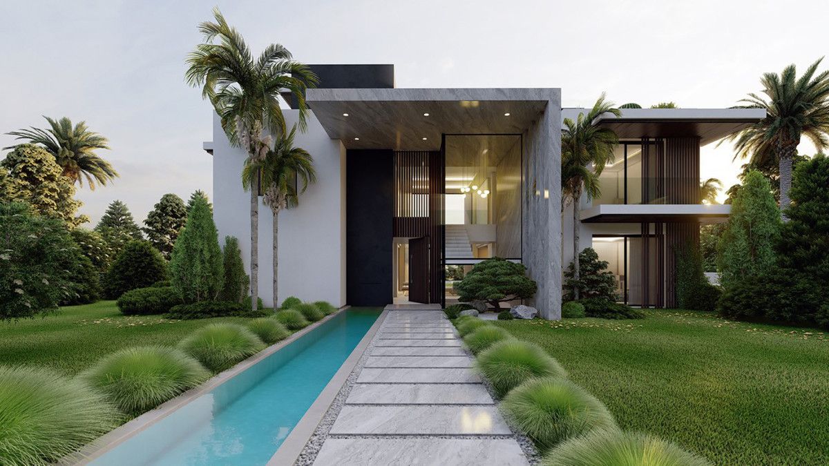 Exterior view of House or chalet for sale in Marbella  with Air Conditioner, Heating and Private garden