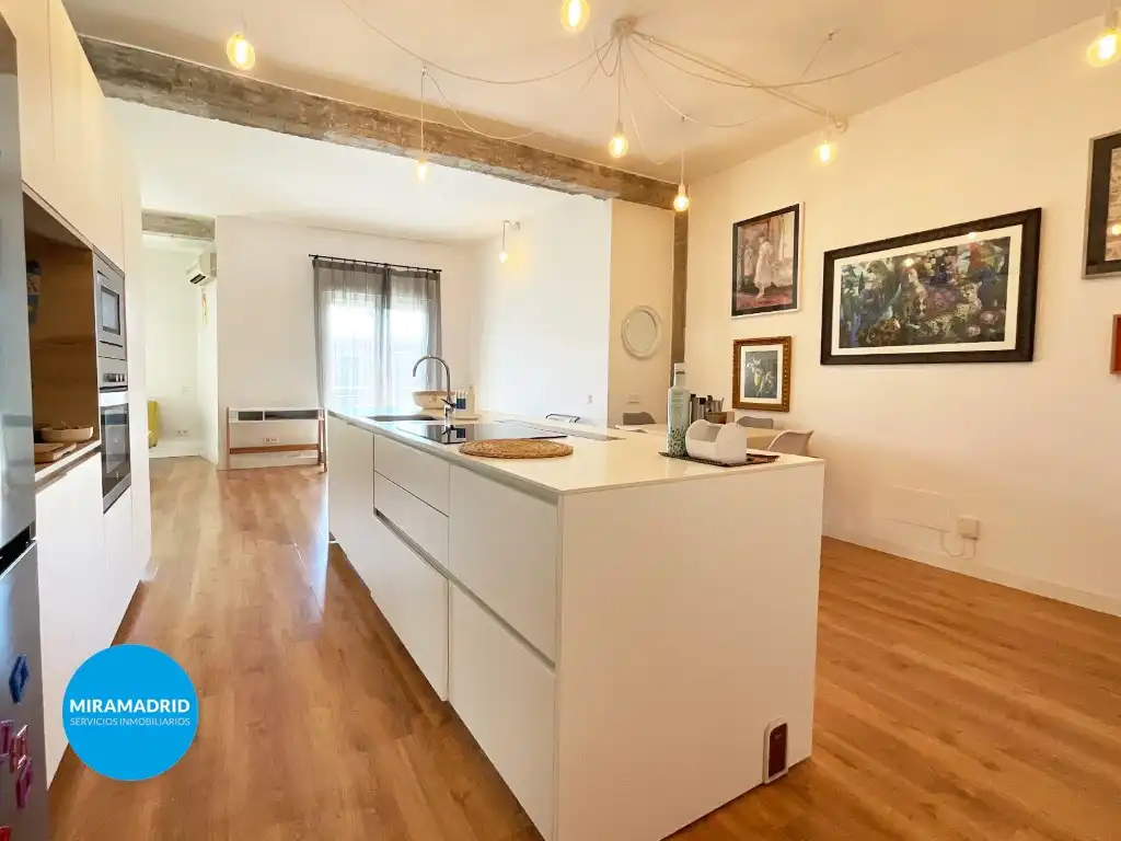 Cocina de Piso de alquiler en Madrid con Aire acondicionado, Terraza y Amueblado