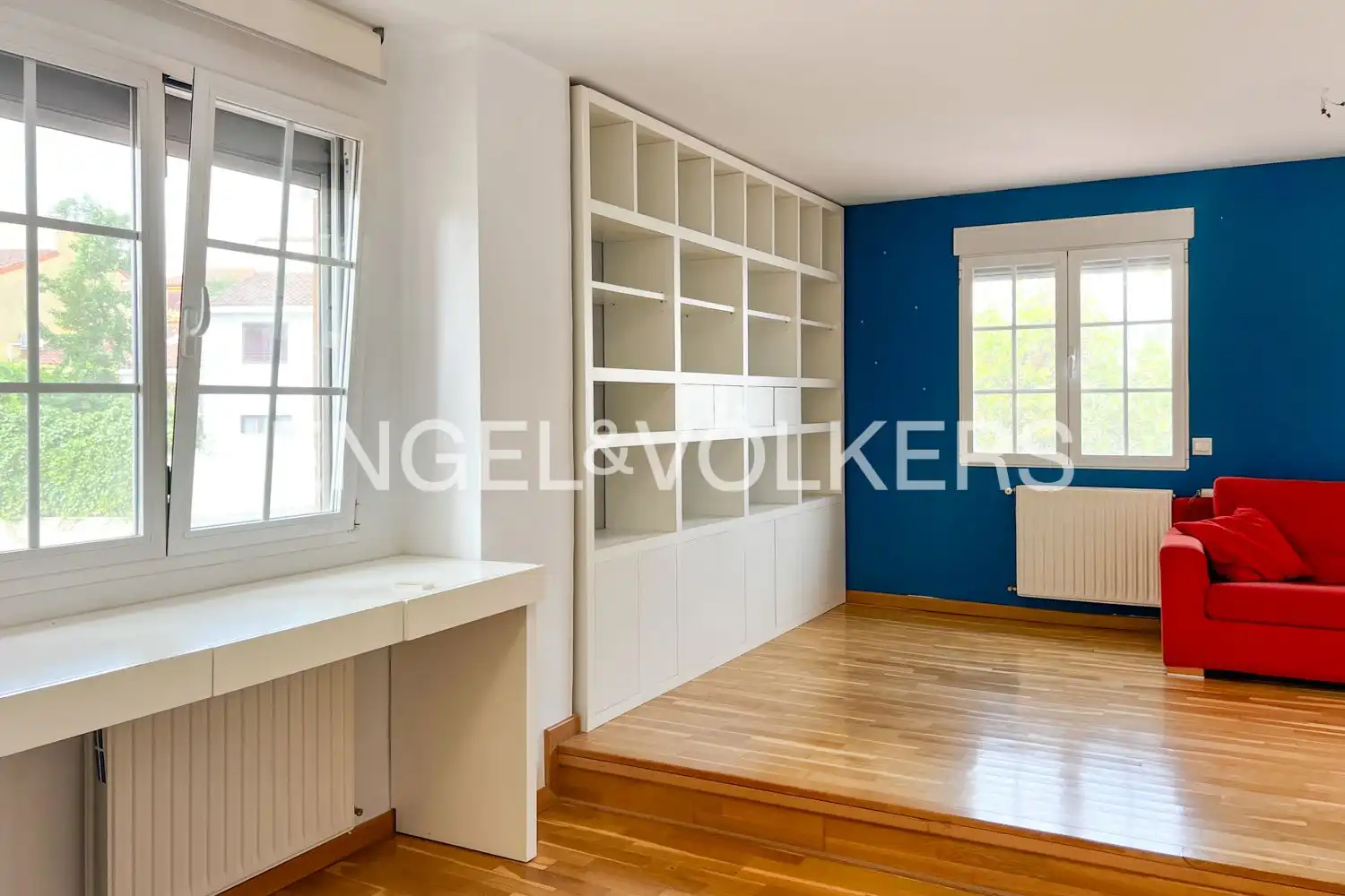 Wohnzimmer von Haus oder Chalet zur Miete in Riba-roja de Túria mit Klimaanlage, Heizung und Privatgarten