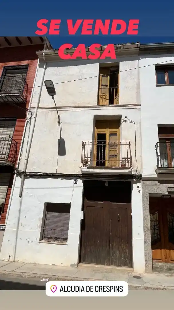 Vista exterior de Planta baja en venta en L'Alcúdia de Crespins con Aire acondicionado, Jardín privado y Trastero