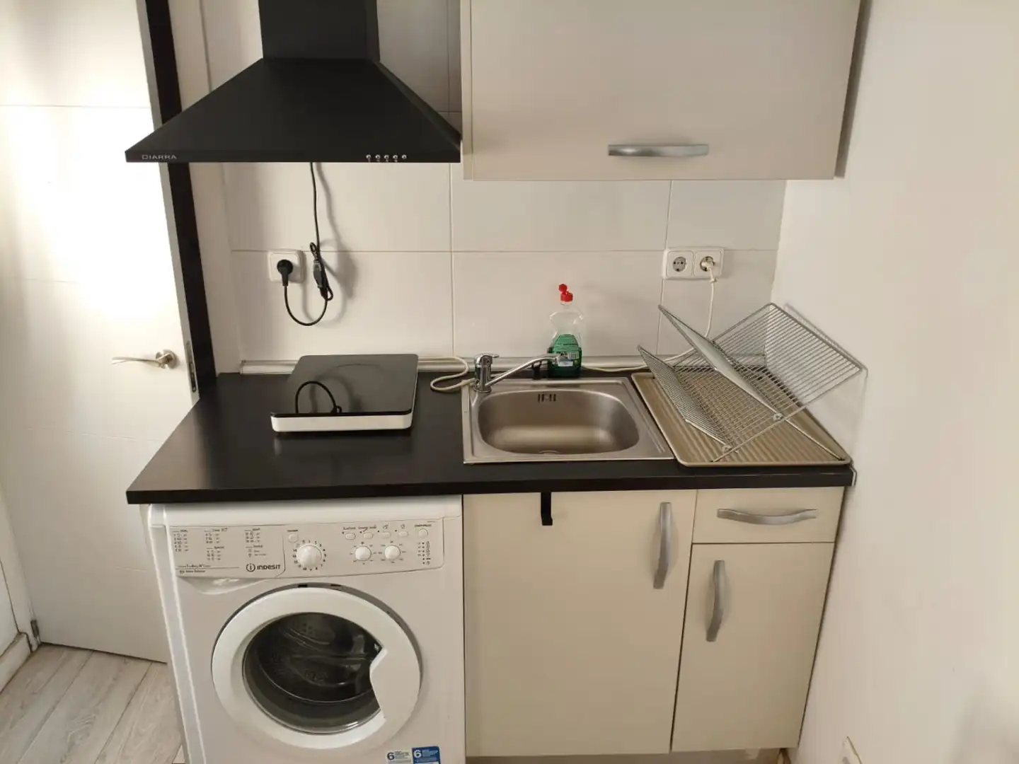 Küche von Wohnung zur Miete in Madrid mit Heizung, Terrasse und Möbliert