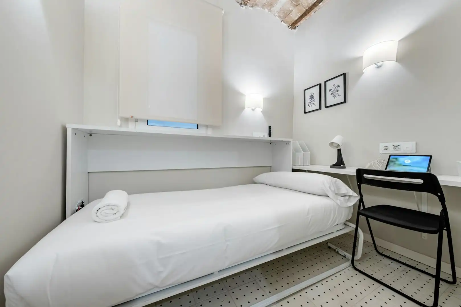 Schlafzimmer von Wohnung zur Miete in Barcelona mit Klimaanlage, Heizung und Möbliert