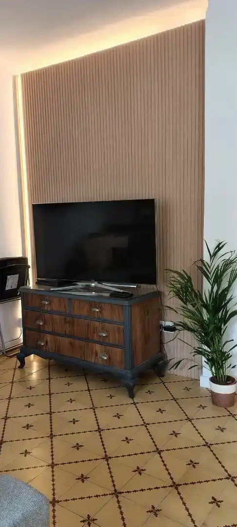 Sala d'estar de Casa adosada en venda en L'Aldea amb Aire condicionat i Balcó