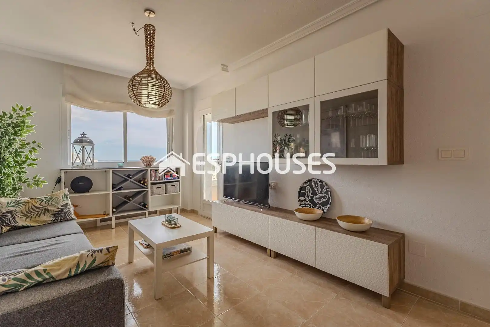 Sala de estar de Apartamento en venta en Guardamar del Segura con Aire acondicionado, Terraza y Amueblado