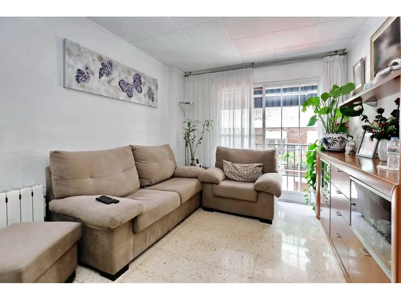 Sala de estar de Piso en venta en Barcelona con Aire acondicionado, Calefacción y Balcón