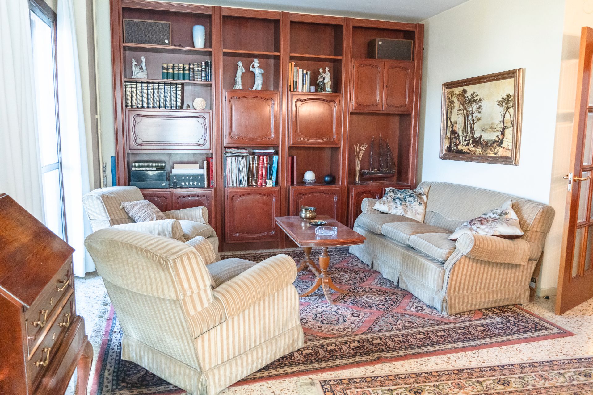 Living room of Flat for sale in  Lleida Capital  with Air Conditioner, Heating and Furnished