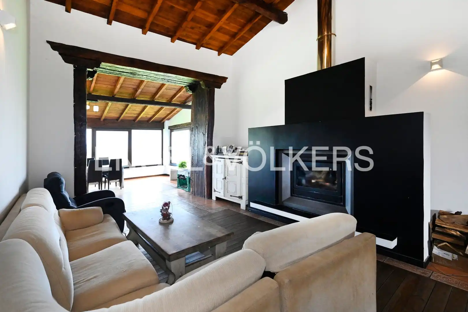 Wohnzimmer von Country house zum Verkauf in San Vicente de la Barquera mit Heizung und Privatgarten