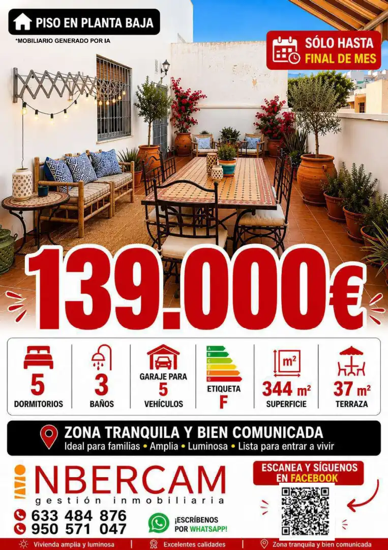 Garden of Duplexes for sale in El Ejido  with Air Conditioner, Terrace and Furnished