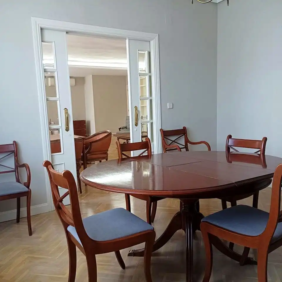 Dining room of Flat for rent in Madrid  with Air Conditioner, Heating and Parquet flooring